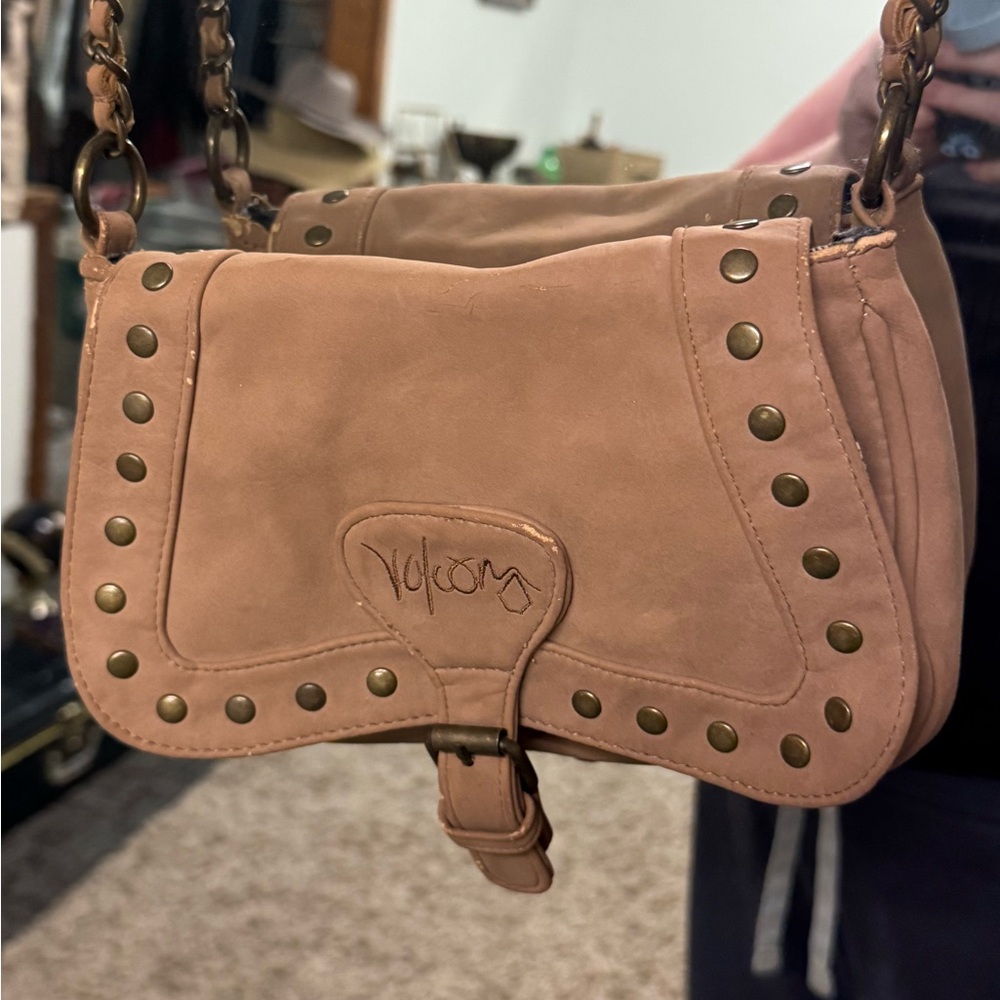 Volcom Tan Studded Women's Bag